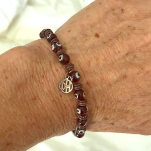 Evil Eye stretch on bracelet